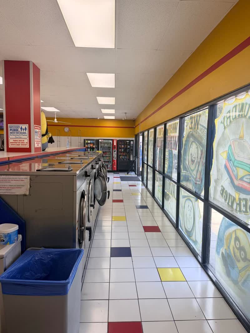 Vending machines and bright front windows